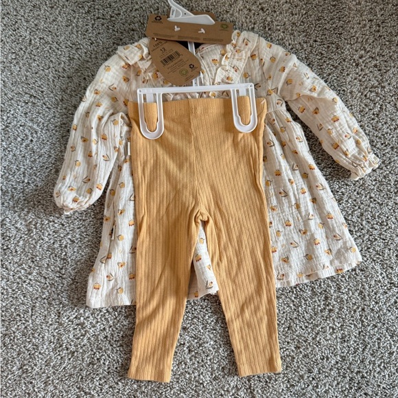 Rabbit + Bear 3-Piece Outfit Set dress and leggings setβ Size 12 Months (NWT) - Picture 7 of 8